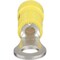 Panduit Ring Terminal, #10 Stud Size, 12 AWG, 600 V, Vinyl Insulated, Yellow, 500 PK PV12-10HDR-D - alternate 5